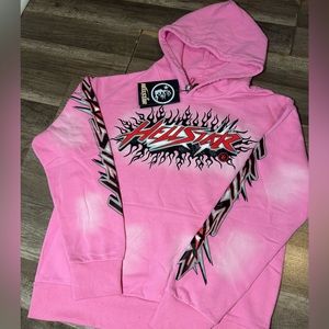 Hellstar Pink Brainwashed Without Brain Hoodie